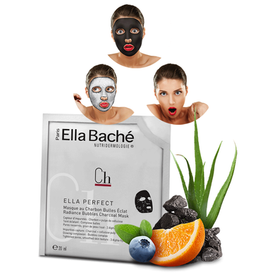 Кислородная маска с углем для сияния кожи / Glow charcoal bubble mask Ella Baché в каталоге Odelik